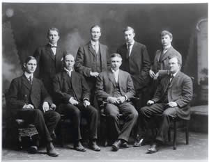 Faculty and students of forestry, 1907-08