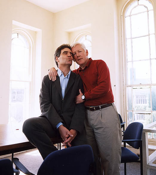 Michael Ignatieff and Bob Rae in the Students’ Administrative Council office, housed in the historical Stewart Observatory
