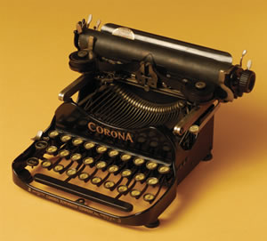 Photo of an old Corona typerwriter