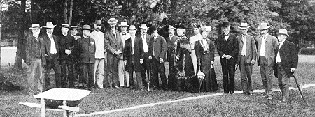 Sod-turning ceremony in 1904 for Convocation Hall marked one of the first and finest achievements of the UTAA.