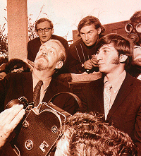 Led by Professor Donald Chant, left, environmental activists recognized Survival Day in 1970. 
