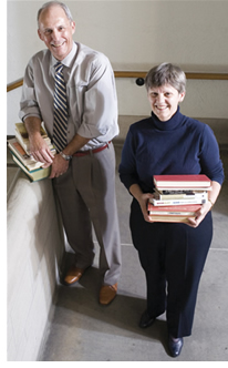 Jim and Verna Webb are co-treasurers of Trinity's Friends of the Library Committee