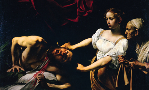 Photo of a Caravaggio painting