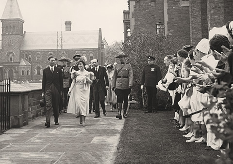 King George VI and Queen Elizabeth at U of T