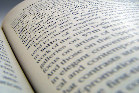 Photo of the inside of a book.