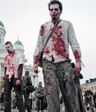 Photograph of zombies