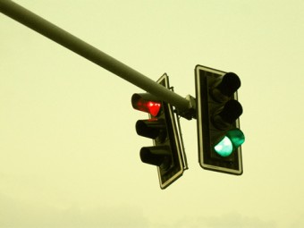Photo of traffic lights.