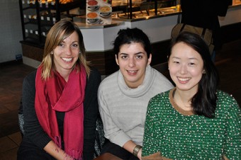 From left: Co-founders Marianne Touchie and Ekaterina Tzekova, and chair of the Promise group, Diane Park