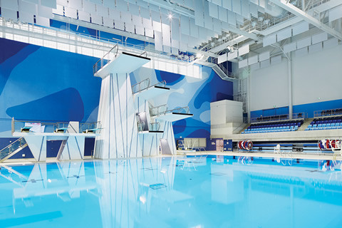 The Toronto Pan Am Sports Centre includes two Olympic-sized pools and a diving tank. Photo by Sandy Nicholson.