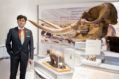 George Jacob at the Philip J. Currie Dinosaur Museum. Photo: Joanne Cousins.