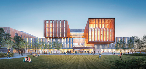 Artist rendering of newly redesigned U of T Mississauga's North Building