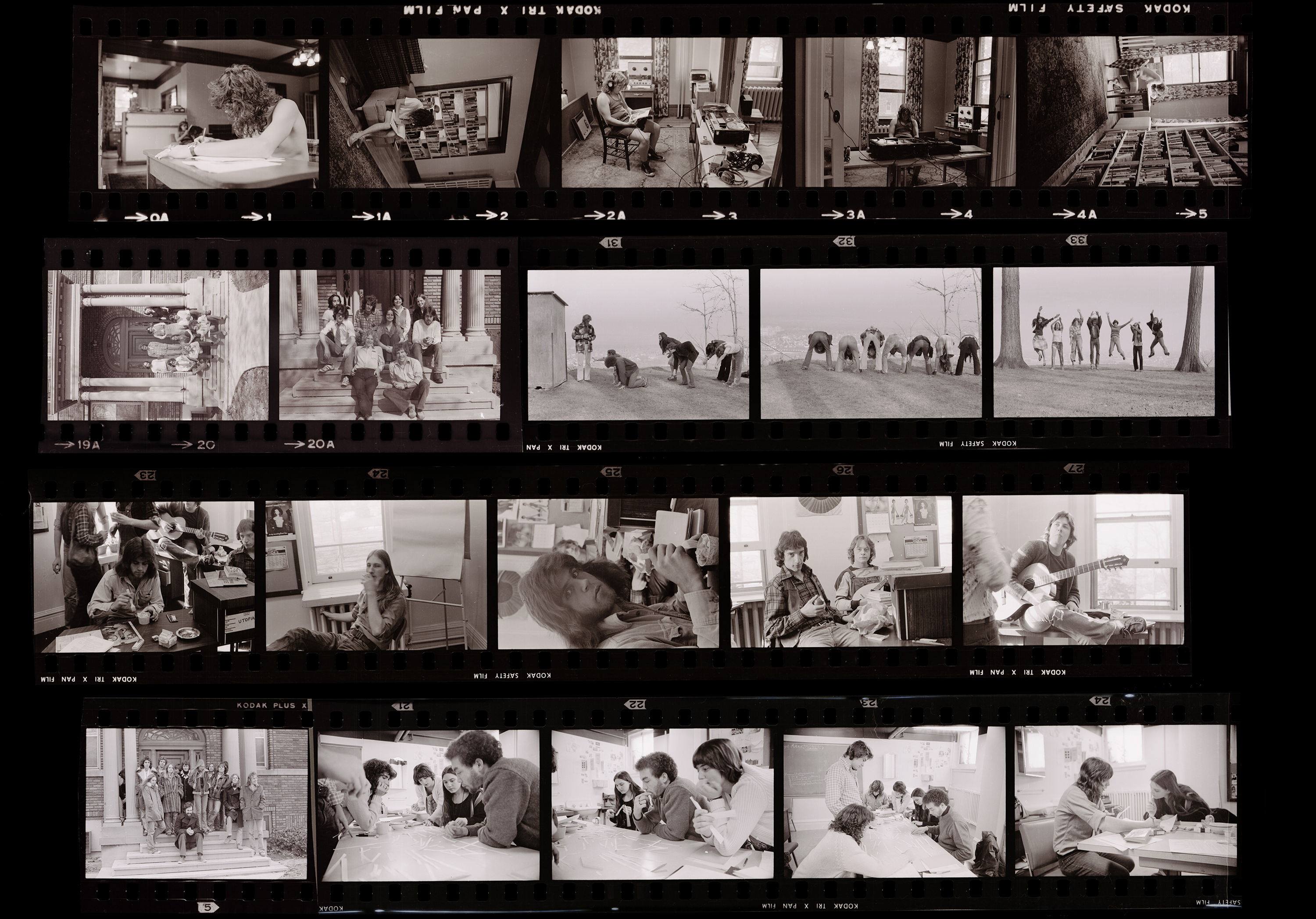 A contact sheet of images from the Cool School