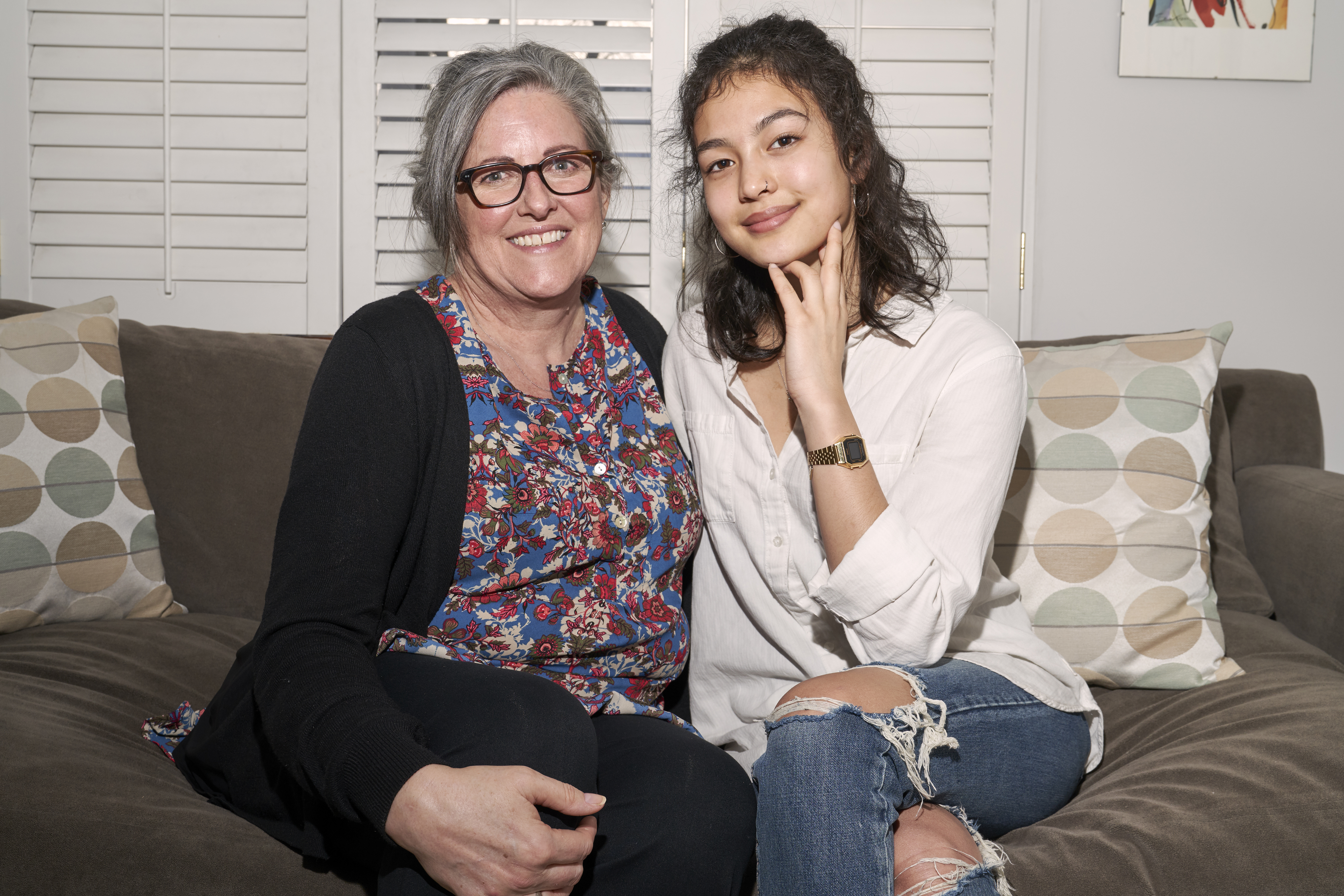 Roommates Catherine Finlayson, 61 (left) and 18-year old U of T student Zoe Butcher (right) are part of the Toronto HomeShare Pilot Project where university students are paired with senior-citizens who have a spare room in their homes. Students are expected to help out around the house doing chores and light housework in return for subsidized rent