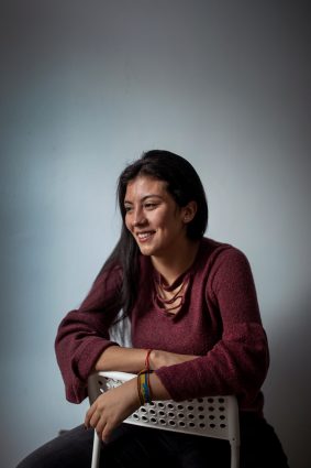 University of Toronto student Raquel Serrano, from Quito, Ecuador, in Massey College, January 21, 2019
