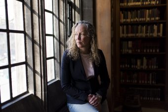 Rebecca Wittmann, UTM’s chair of Historical Studies, poses for a portrait at Emmanuel College Library on the University of Toronto Campus in Toronto on Friday January 25, 2019.