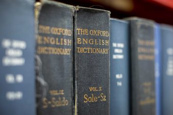 The Oxford English Dictionary in Robarts Library at the University of Toronto, June 19, 2019. Photo by Nick Iwanyshyn